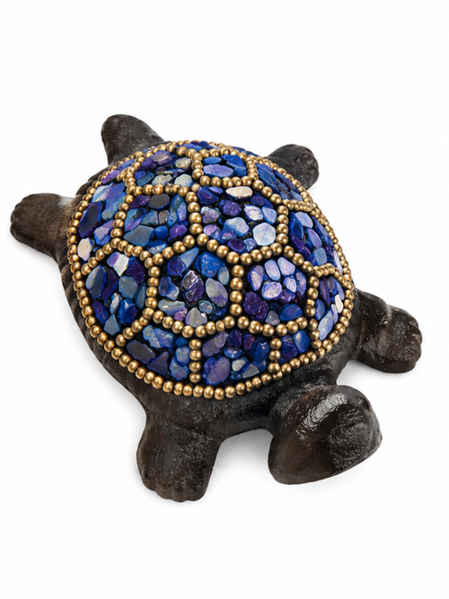 Mosaic Mom & Baby Turtle DIY Kit | Seashell Garden Decor Craft
