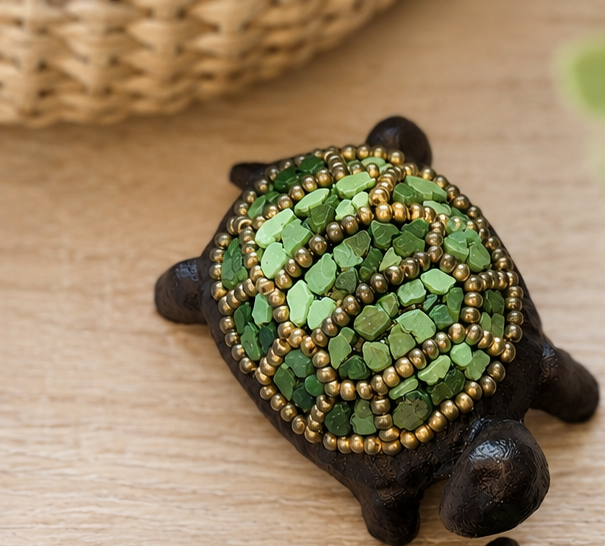 Mosaic Baby Turtle DIY Kit | Seashell Garden Decor Craft